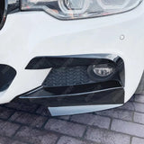 BMW 3 SERIES F30 M SPORT 2012-2019 FRONT UPPER CANARDS IN GLOSS BLACK Body Trims