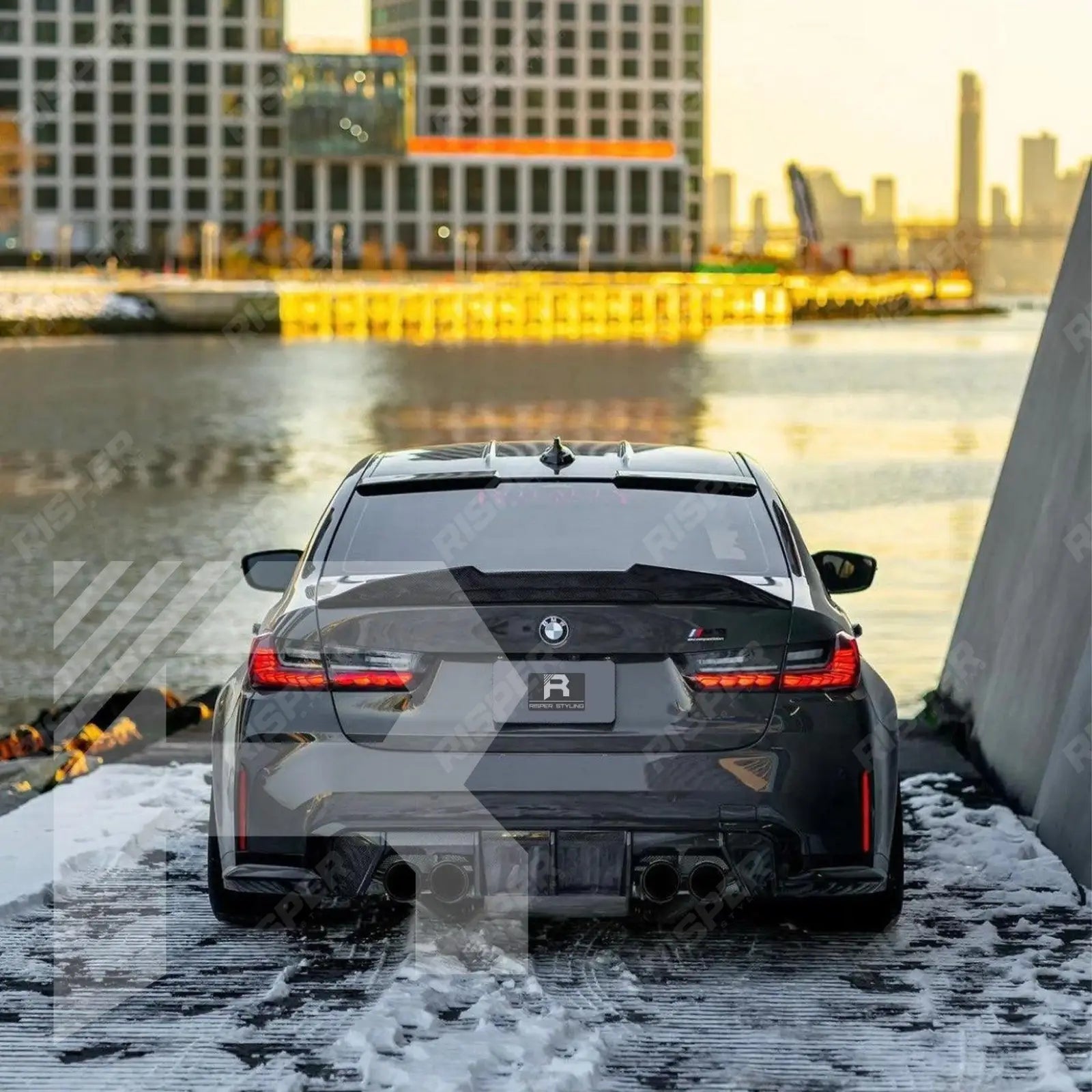 BMW 3 Series G20 2018+ Carbon Look PSM Style Ducktail Spoiler