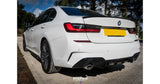 BMW 3 Series G20 2019 - 2021 (Pre - LCI) Gloss Black M Sport Rear Diffuser - Dual Exit