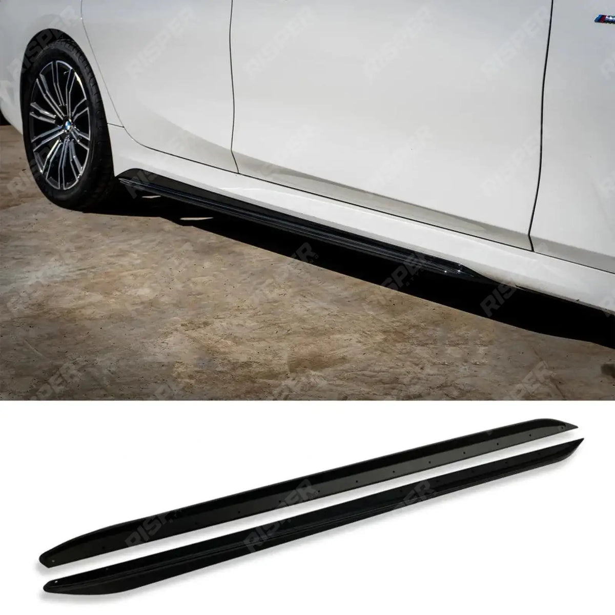 BMW 3 Series G20 G21 M Sport Side Skirt Splitters - Gloss Black