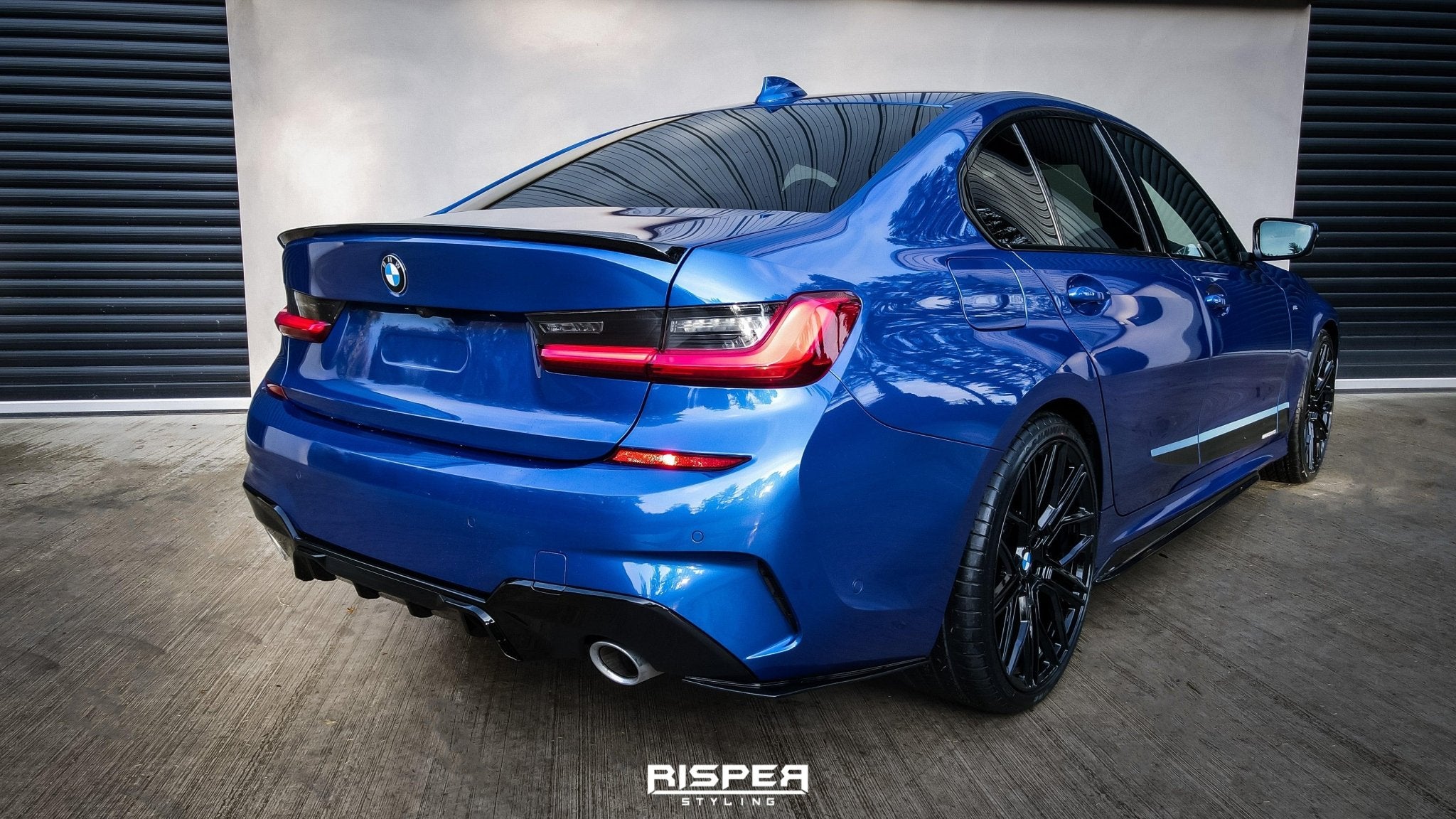 BMW 3 Series G20 G28 M Sport 2018+ Gloss Black Aero Kit Lip Package