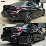 BMW 3 Series G20 G28 M Sport 2018+ Gloss Black Aero Kit Lip Package
