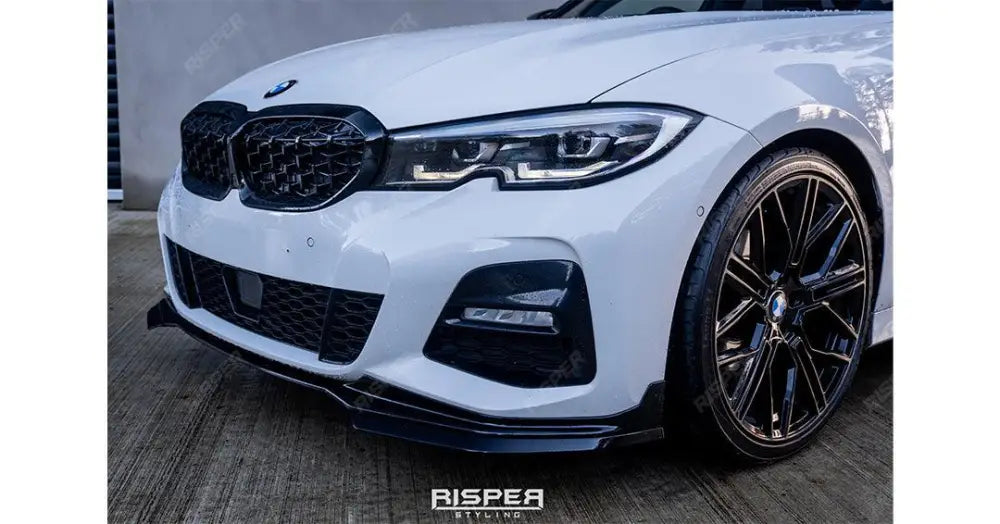 BMW 3 Series G20 G28 M Sport 2018+ Gloss Black Aero Kit Lip Package