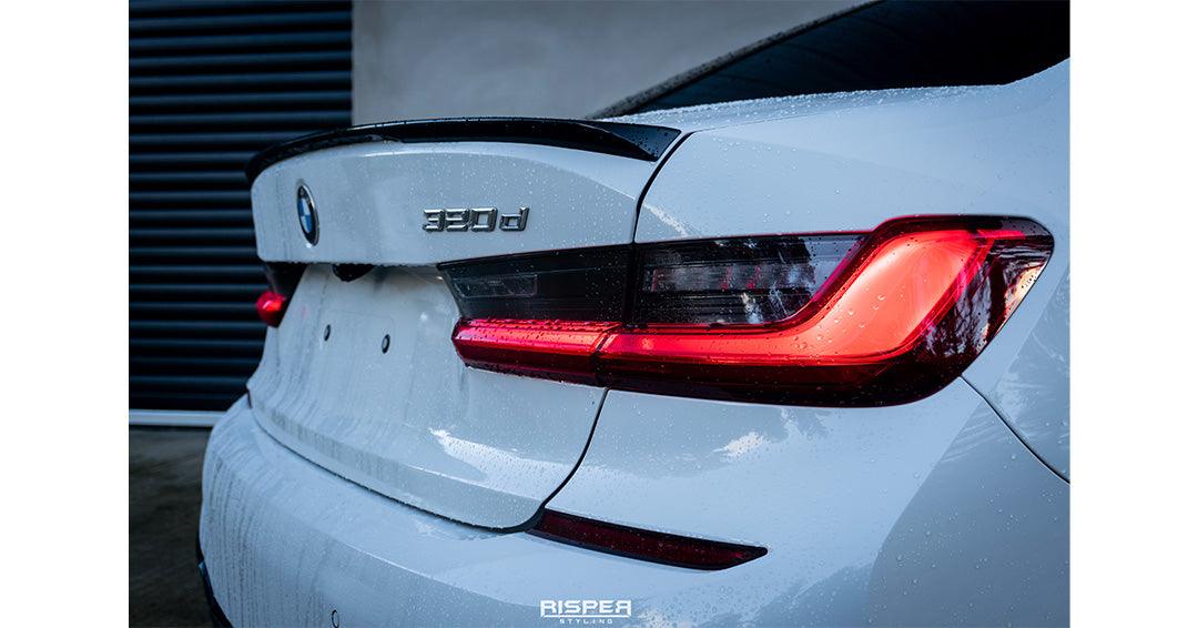 BMW 3 Series G20 G28 M Sport 2018+ Gloss Black Aero Kit Lip Package