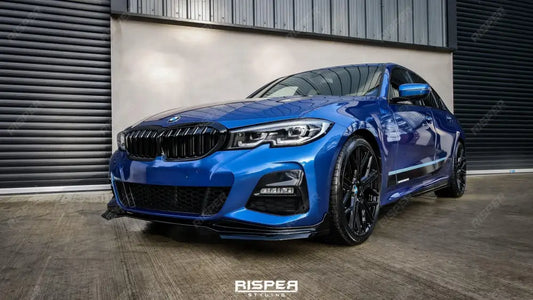 BMW 3 Series G20 G28 M Sport 2018+ Gloss Black Aero Kit Lip Package