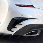 BMW 3 SERIES G20 M SPORT PRE LCI 2019-2022 REAR BUMPER SPORT VENTS IN GLOSS BLACK Body Trims