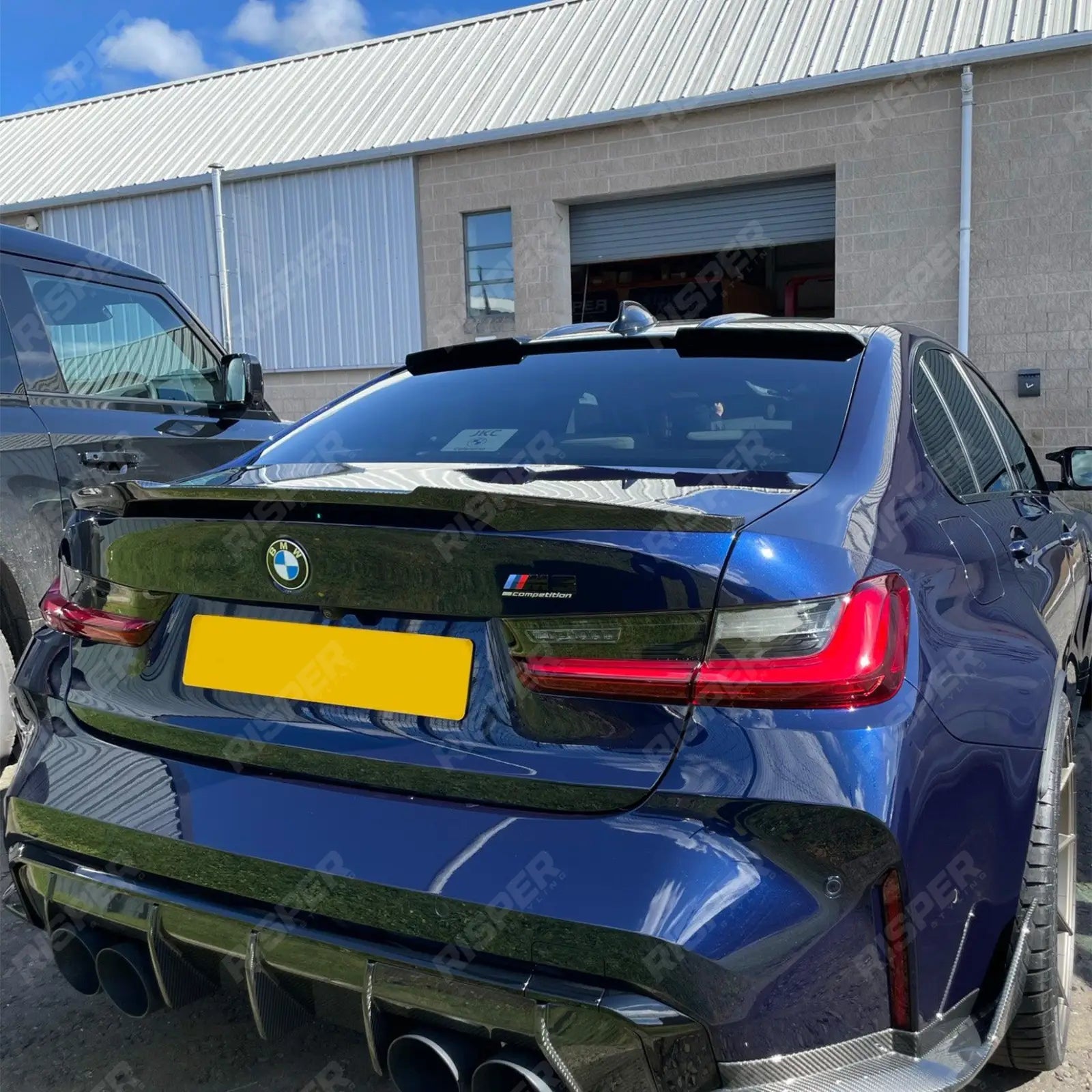 BMW 3 Series G20 M3 G80 2018+ Gloss Black Rear Upper Window Spoiler