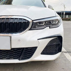 BMW 3 SERIES G20 (PRE LCI) 2019-2022 FRONT BUMPER CANARDS IN GLOSS BLACK Body Trims