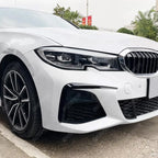 BMW 3 SERIES G20 (PRE LCI) 2019-2022 FRONT BUMPER CANARDS IN GLOSS BLACK Body Trims