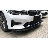 BMW 3 SERIES G20 PRE LCI 2019-2022 STANDARD (NON M SPORT) FRONT SPLITTER IN GLOSS BLACK Front Splitter