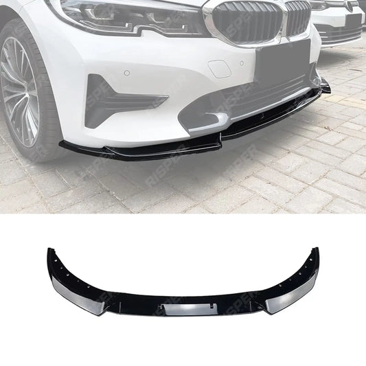 BMW 3 SERIES G20 PRE LCI 2019-2022 STANDARD (NON M SPORT) FRONT SPLITTER IN GLOSS BLACK Front Splitter