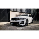 BMW 3 Series M Sport G20/G21 2018 - 2021 (pre - lci) Front Splitter Lip Gloss Black