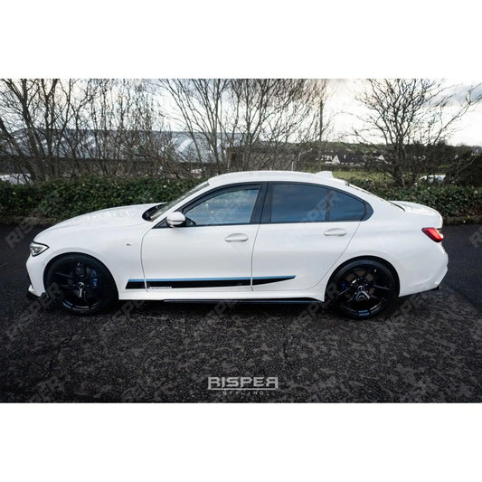BMW 3 Series M Sport G20/G21 2018+ Gloss Black M Performance Side Door Stickers