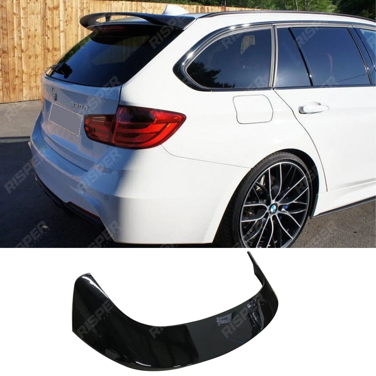 BMW 3 Series Touring F31 2013 - 2017 Rear Spoiler In Gloss Black Main image