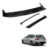 BMW 3 Series Touring G21 2018+ Rear Spoiler Side Wings In Gloss Black Spoiler