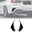 BMW 3 SERIES TOURING G21 2019-2022 REAR BUMPER SPORT VENTS IN GLOSS BLACK Body Trims