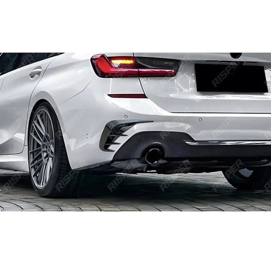 BMW 3 SERIES TOURING G21 2019-2022 REAR BUMPER SPORT VENTS IN GLOSS BLACK Body Trims