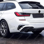 BMW 3 SERIES TOURING G21 2019-2022 REAR BUMPER SPORT VENTS IN GLOSS BLACK Body Trims
