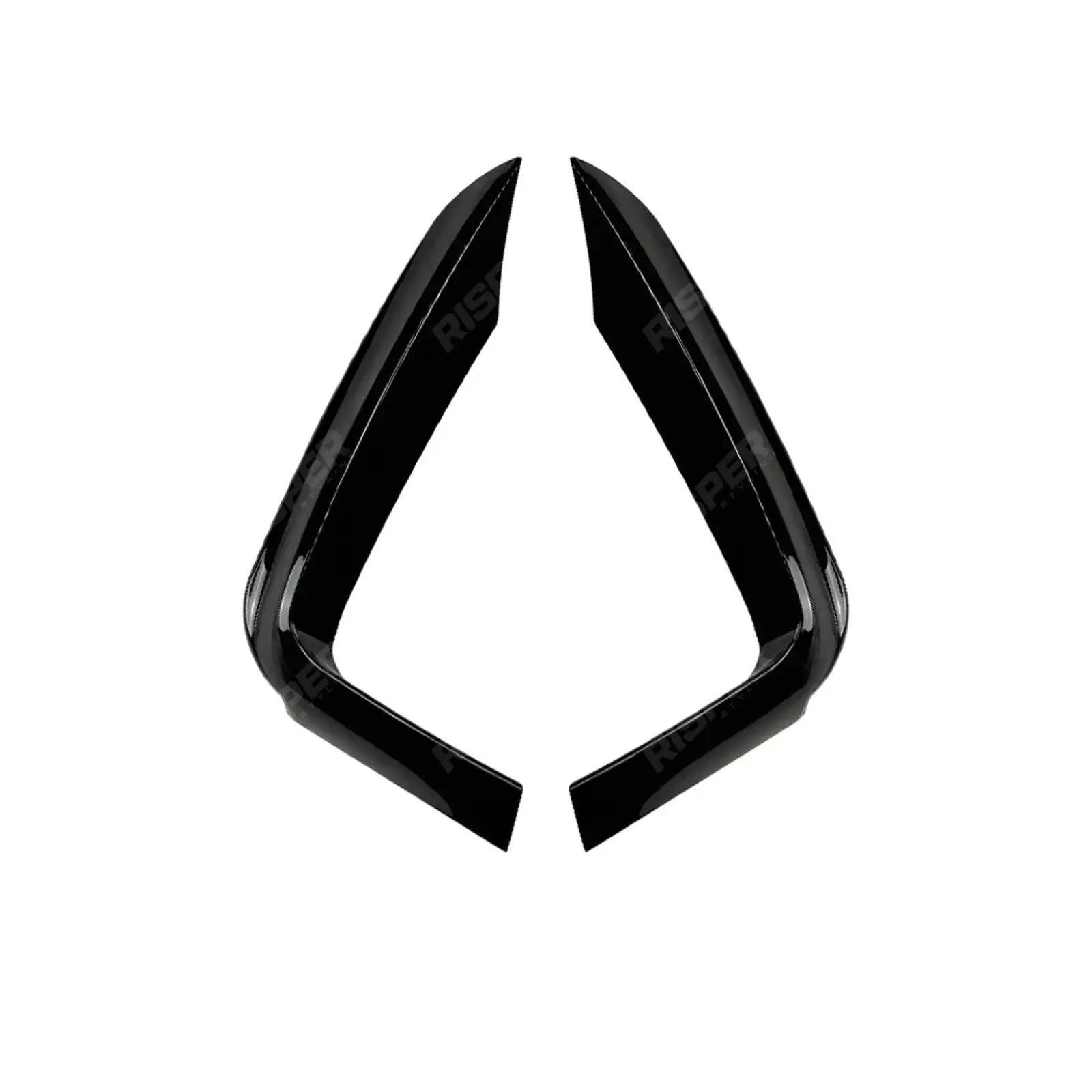 BMW 4 SERIES F32 & F36 2014-2020 M SPORT FRONT UPPER CANARDS IN GLOSS BLACK Body Trims