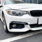 BMW 4 SERIES F32 & F36 2014-2020 M SPORT FRONT UPPER CANARDS IN GLOSS BLACK Body Trims