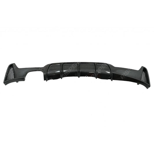 BMW 4 Series F32 F36 M Sport 2013 - 2020 Rear Diffuser Double Exit Carbon Look 00__