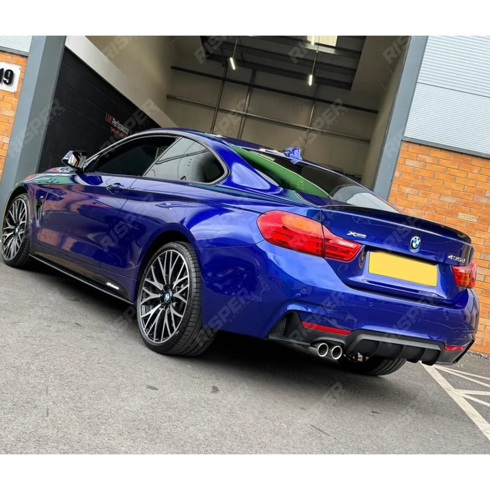 Bmw 4 Series F32 F36 M Sport 2014 - 2020 Rear Diffuser In Matte Black 00___