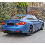 Bmw 4 Series F32 F36 M Sport 2014 - 2020 Rear Diffuser In Matte Black 00___
