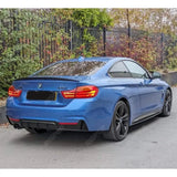 Bmw 4 Series F32 F36 M Sport 2014 - 2020 Rear Diffuser In Matte Black 00___