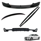 BMW 4 Series F32 M Sport 2014 - 2020 Gloss Black Full Aero Body Lip Kit - Diffuser 00__00