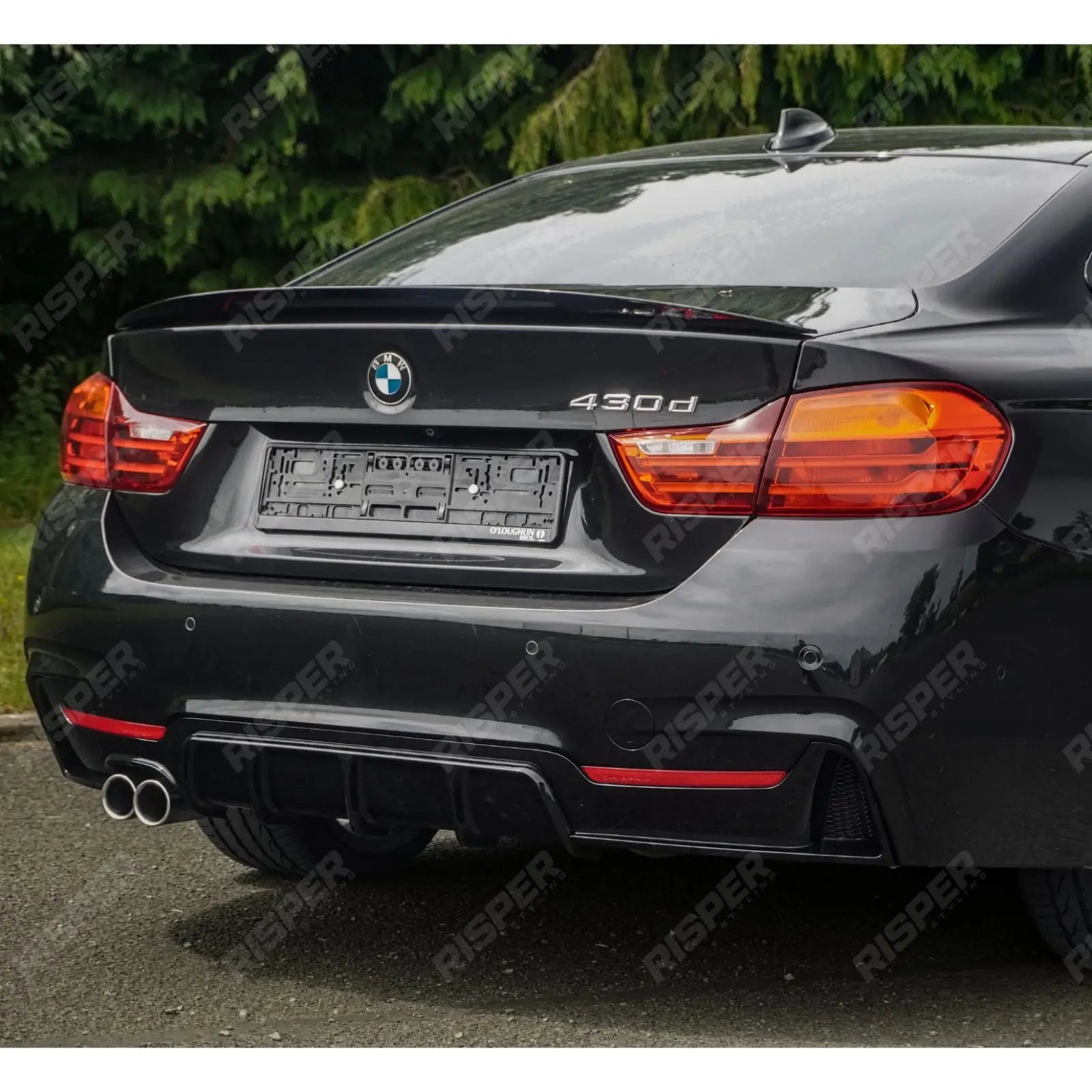 BMW 4 Series F32 M Sport 2014-2020 Gloss Black Full Aero Body Lip Kit - Diffuser 00___ Aero Kit