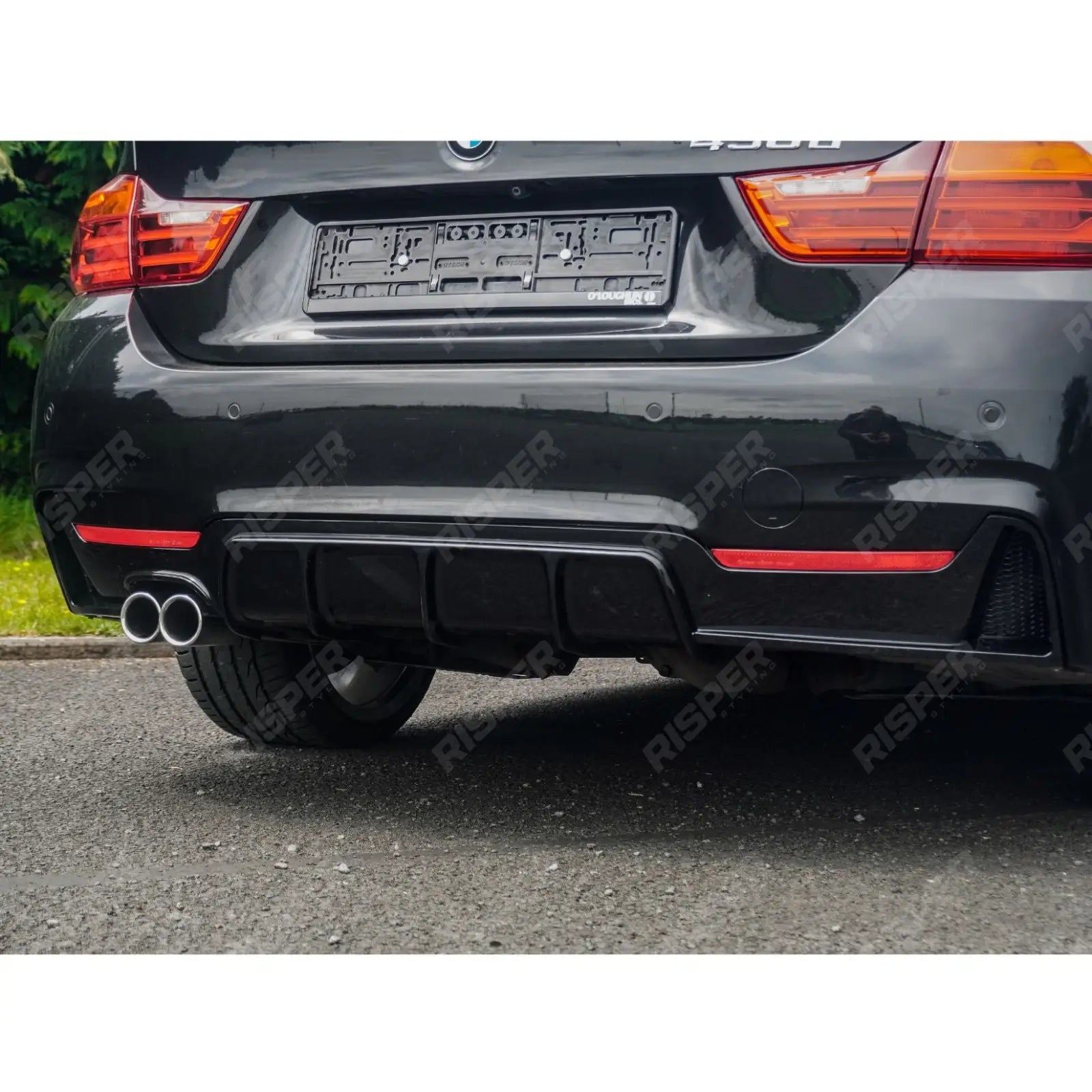 BMW 4 Series F32 M Sport 2014-2020 Gloss Black Full Aero Body Lip Kit - Diffuser 00___ Aero Kit