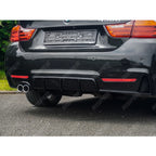 BMW 4 Series F32 M Sport 2014-2020 Gloss Black Full Aero Body Lip Kit - Diffuser 00___ Aero Kit