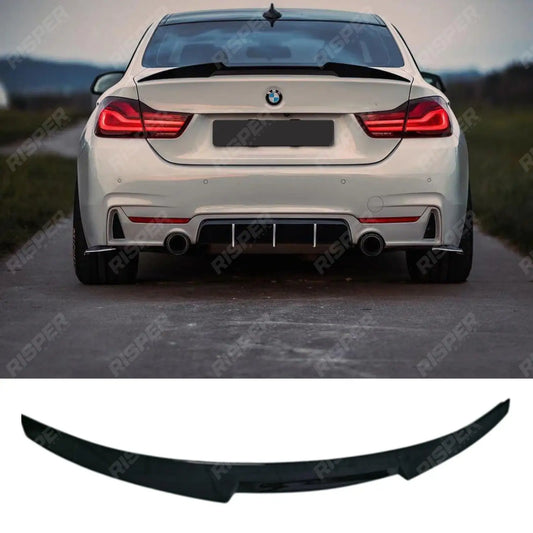 BMW 4 Series F32 M4 F82 2014 - 2020 - Gloss Black M4 Style Rear Spoiler