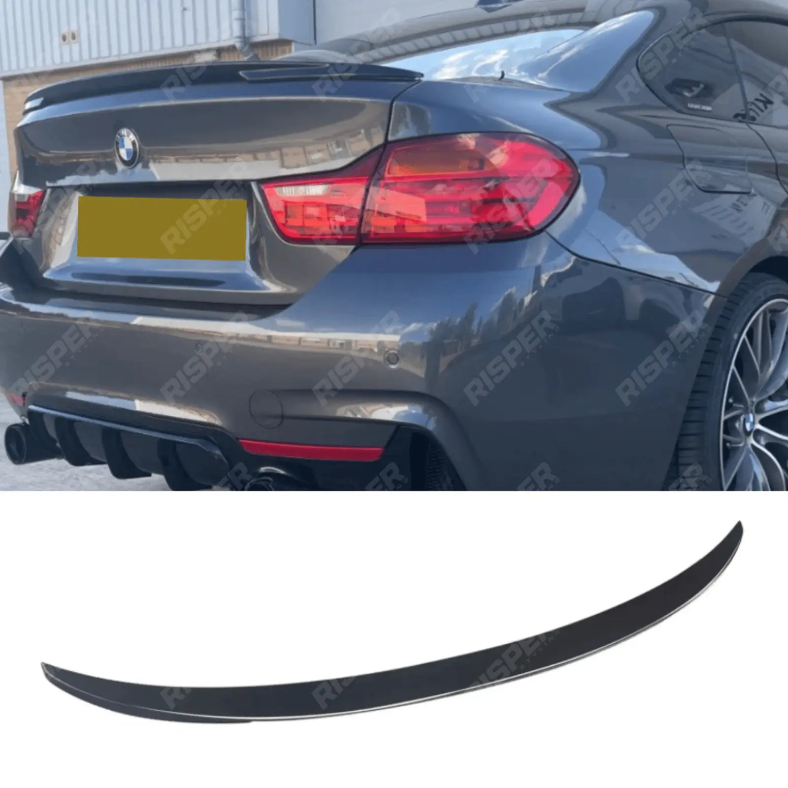 BMW 4 Series F36 2014 - 2020 Gran Coupe - MP Style Rear Spoiler In Matt Black Main image