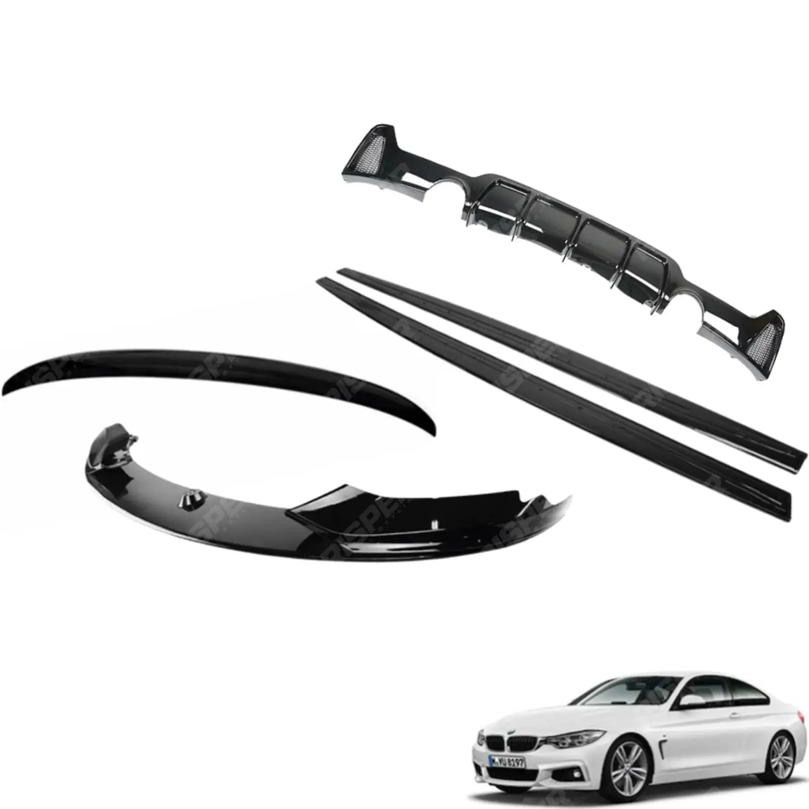 BMW 4 Series F36 Gloss Black Full Kit V2 0__0 Body Kit