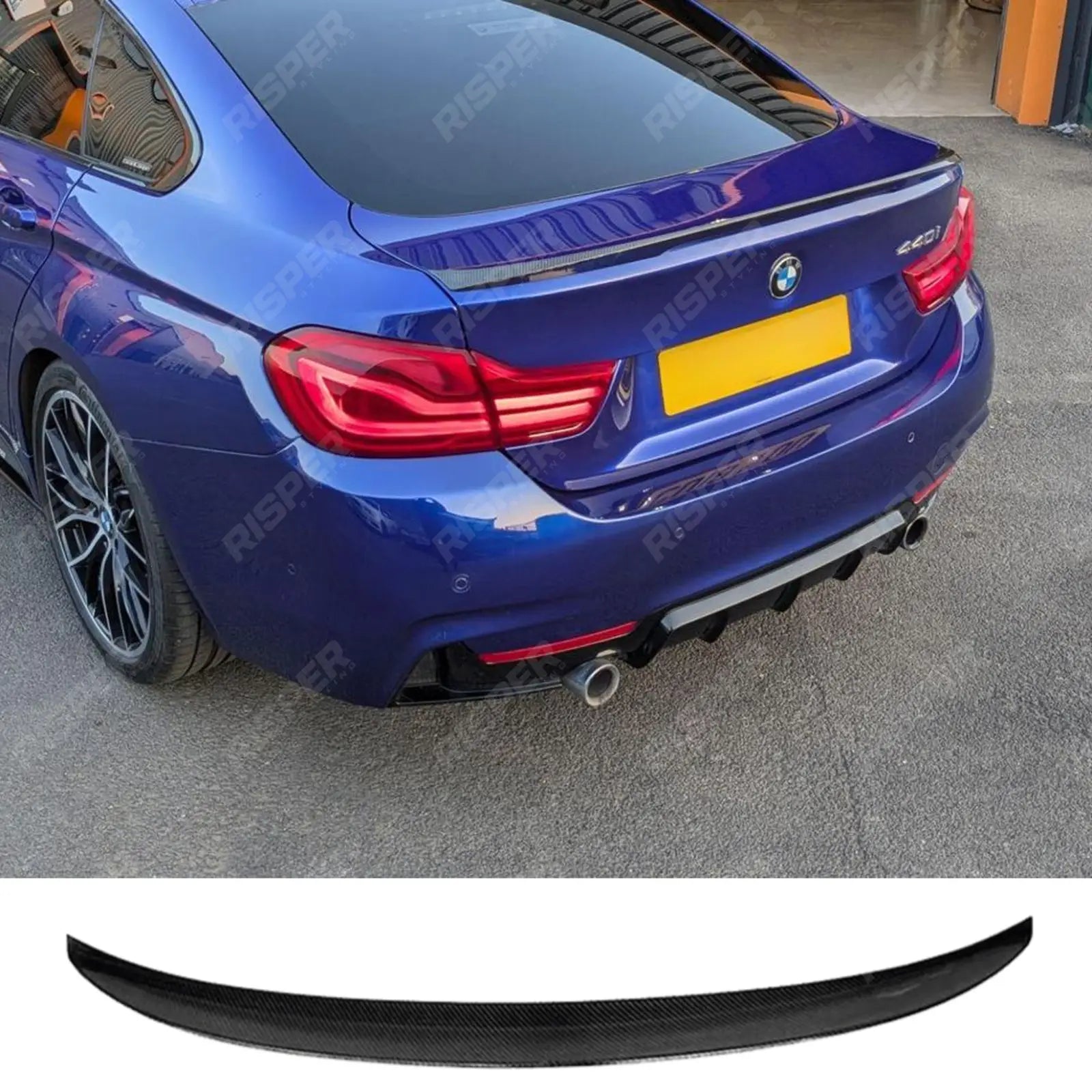 Bmw 4 Series F36 M Sport 2014-2020 Gran Coupe - MP Style Rear Spoiler In Carbon Look Spoiler Main image