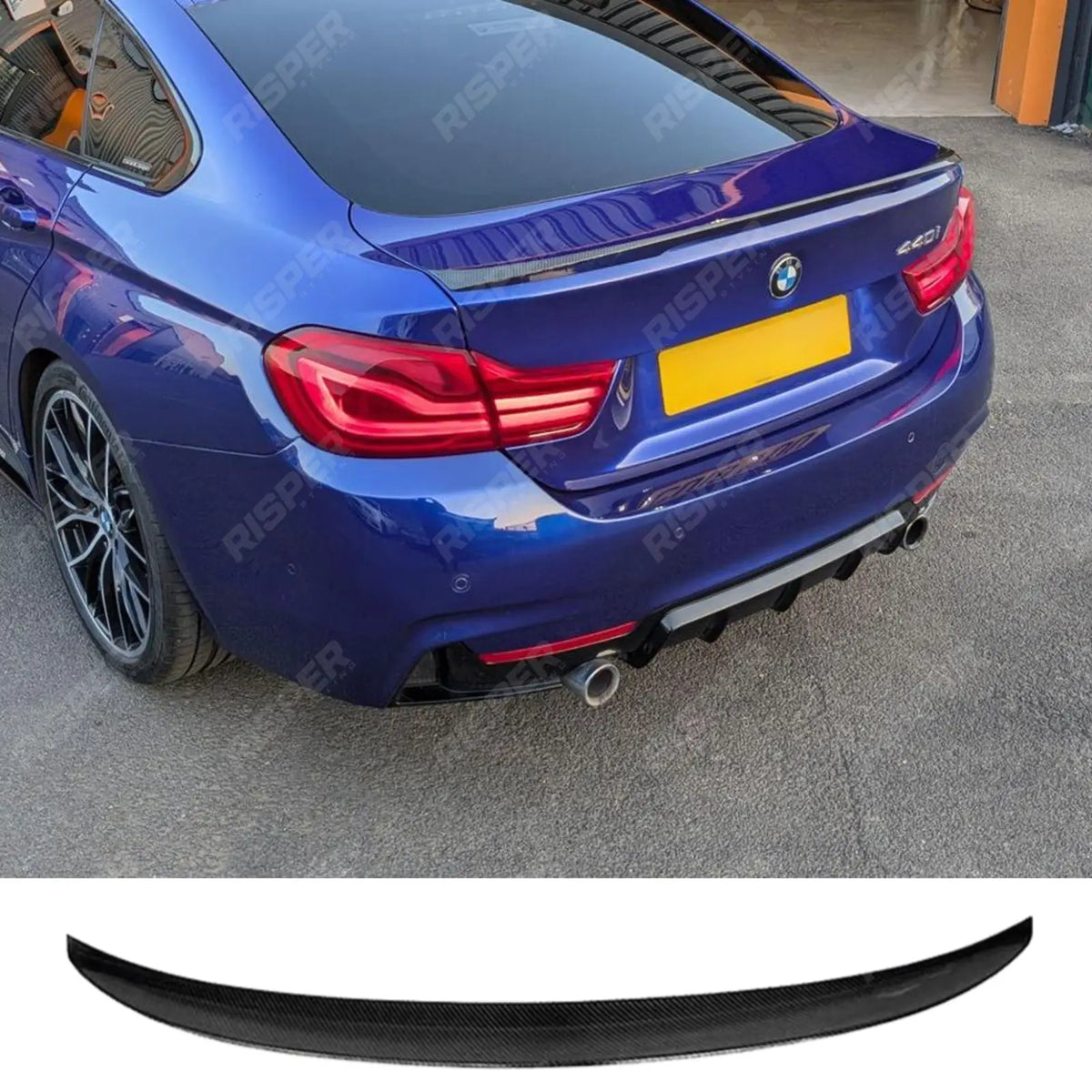 Bmw 4 Series F36 M Sport 2014-2020 Gran Coupe - MP Style Rear Spoiler In Carbon Look Spoiler