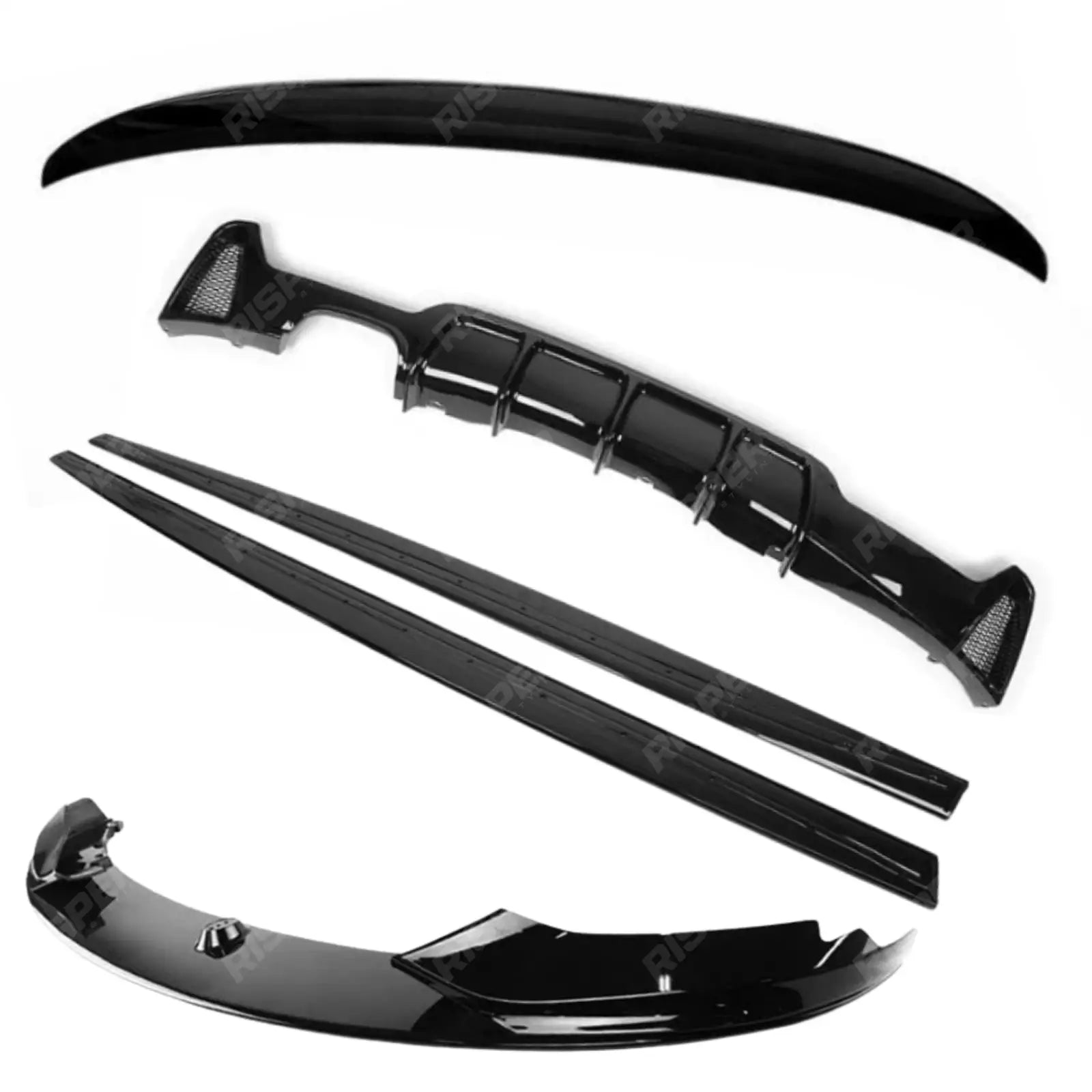 BMW 4 Series F36 M Sport Gloss Black Full Aero Kit V1 00____