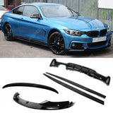 BMW 4 Series F36 M Sport Gloss Black Full Aero Kit V1 00____