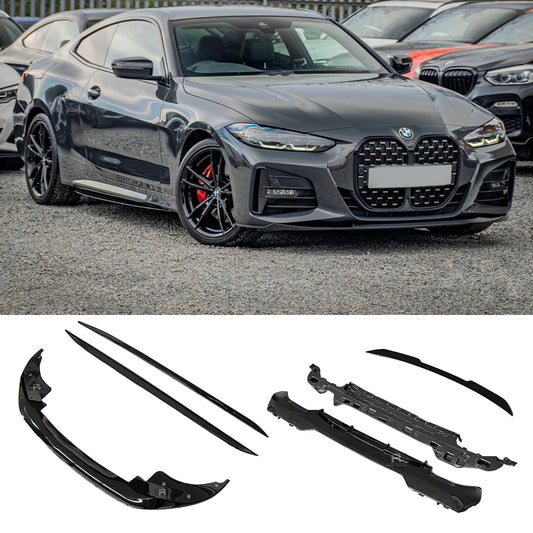 BMW 4 Series G22 2020+ M Sport - Aero Body Kit in Gloss Black