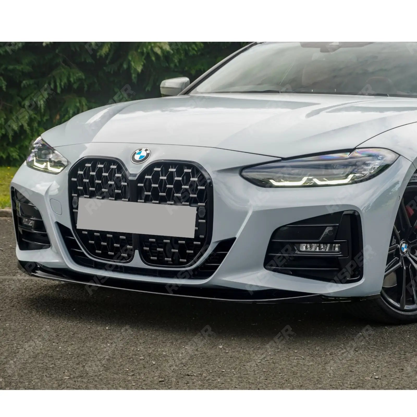 BMW 4 Series G22 2020+ M Sport - Gloss Black Full Aero Kit with Exhaust Tips Aero Kit