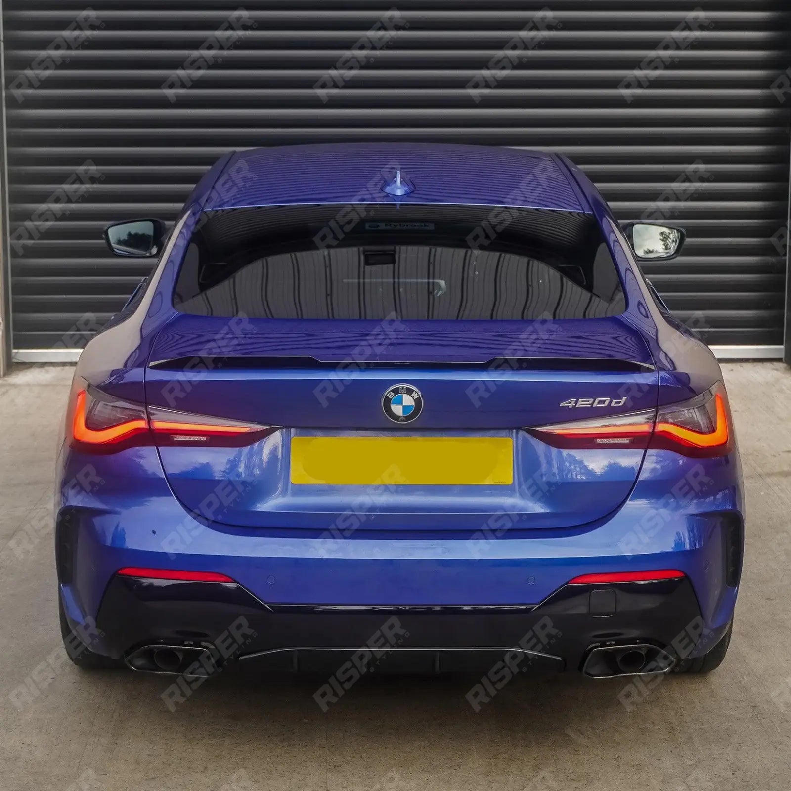 BMW 4 Series G22 2020+ M Sport - Gloss Black Full Aero Kit with Exhaust Tips