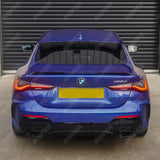 BMW 4 Series G22 2020+ M Sport - Gloss Black Full Aero Kit with Exhaust Tips