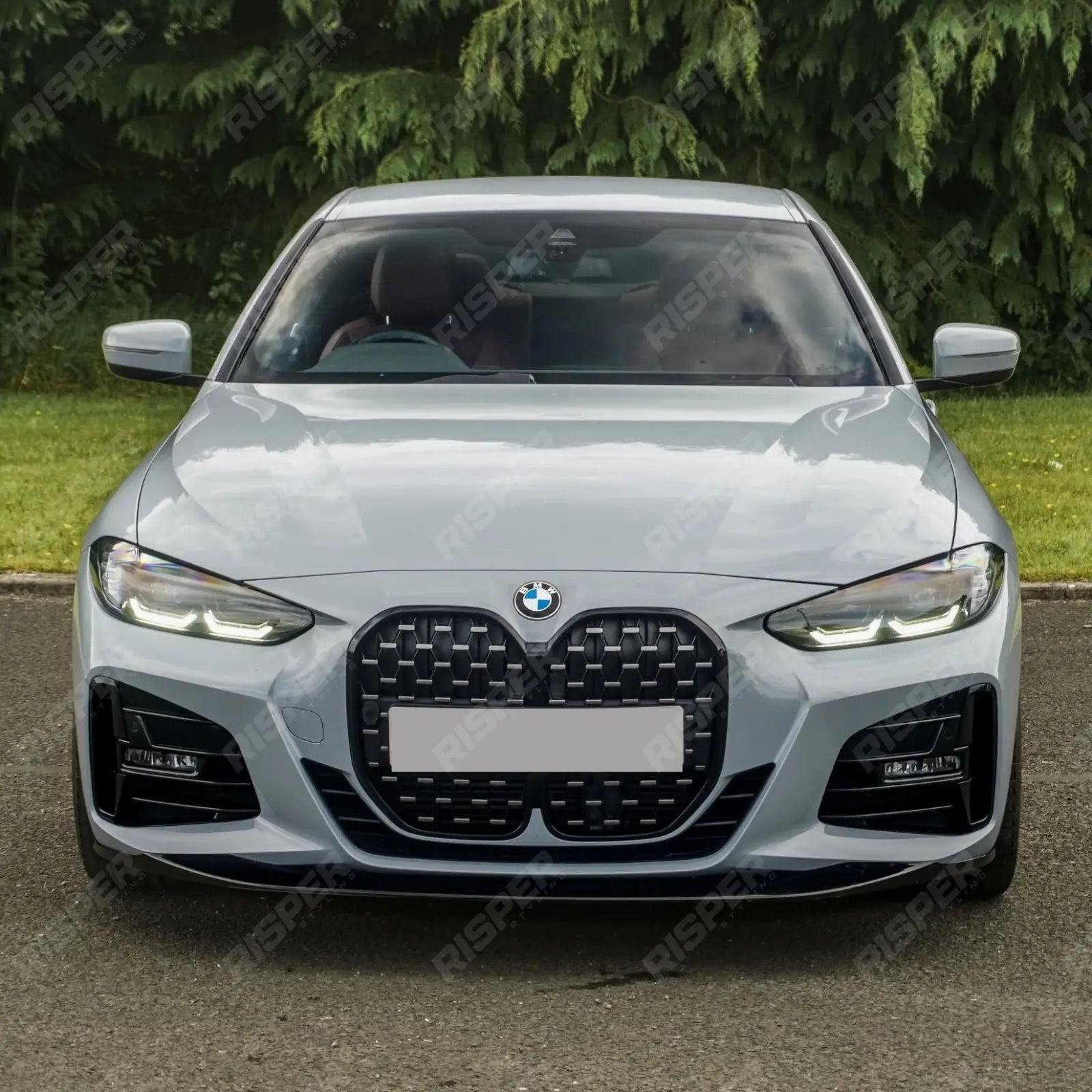 BMW 4 Series G22 2020+ M Sport - Gloss Black Full Aero Kit with Exhaust Tips Aero Kit