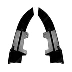 BMW 4 SERIES G22 G23 M SPORT 2020+ REAR BUMPER CORNER SPLITTERS IN GLOSS BLACK Rear Side Splitters