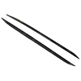 BMW 4 Series G22 M Sport 2020+ Side Skirt Splitters in Gloss Black