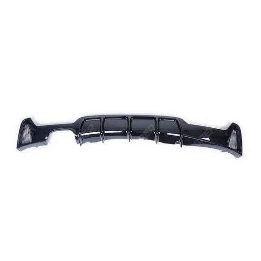 BMW 4 Series M Sport F32 F36 - Gloss Black Rear Diffuser Single Side Dual Tip