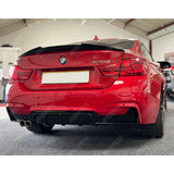 BMW 4 Series M Sport F32 F36 - Gloss Black Rear Diffuser Single Side Dual Tip