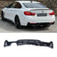BMW 4 Series M Sport F32 F36 - Gloss Black Rear Diffuser Single Side Dual Tip