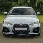 BMW 4 Series M Sport G22 G23 2020+ Front Splitter in Gloss Black Front Splitter